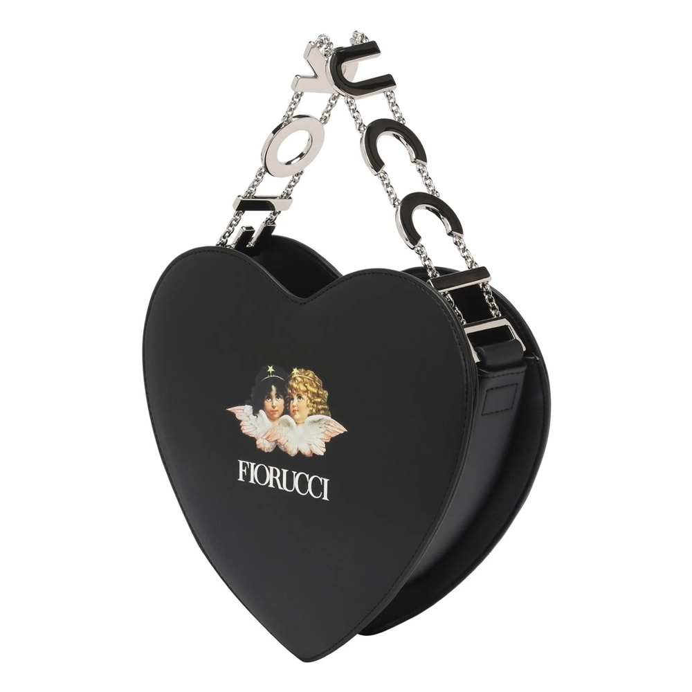 FIORUCCI Angels Heart Bag Embellished Leather RARE NWOT